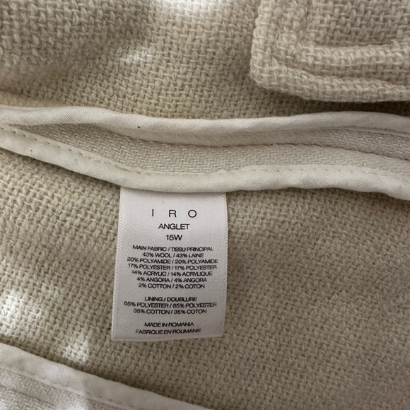 Iro Anglet blazer size 38 - Picture 5 of 6